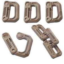 FMA GRIMLOC FTW kis karabiner, 1 db – bézs
