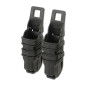 FMA Polymer MOLLE FastMag Pouch for Pistol Magazines, 2 pcs - Black FMA Polymer MOLLE FastMag Pouch for Pistol Magazines, 2 pcs - Black