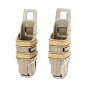 FMA Polymer MOLLE FastMag Pouch for Pistol Magazines, 2 pcs - Tan
