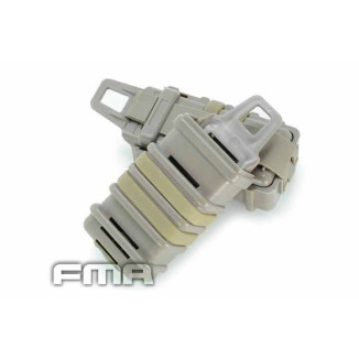 FMA Plastic MOLLE FastMag Pouch for MP7 Magazines, 2 pcs - Tan