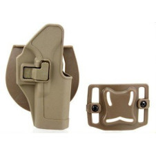FMA CQC Serpa Belt Holster (G-Series, SW MP 9), Right Hand - Tan