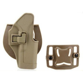 FMA CQC Serpa Belt Holster (G-Series, SW MP 9), Right Hand - Tan