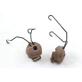 FMA ARC Helmet Mount for MSA Sordin Headset - Tan