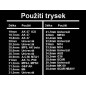 fúvóka egyetlen O-gyűrűvel