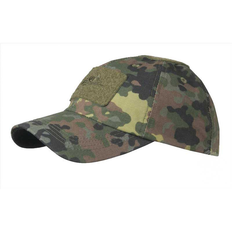 HELIKON Baseball Cap with Velcro Adjustment, Ripstop - Flecktarn HELIKON Baseball Cap with Velcro Adjustment, Ripstop - Flecktarn