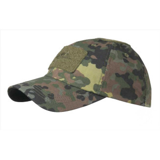 HELIKON Baseball Cap with Velcro Adjustment, Ripstop - Flecktarn