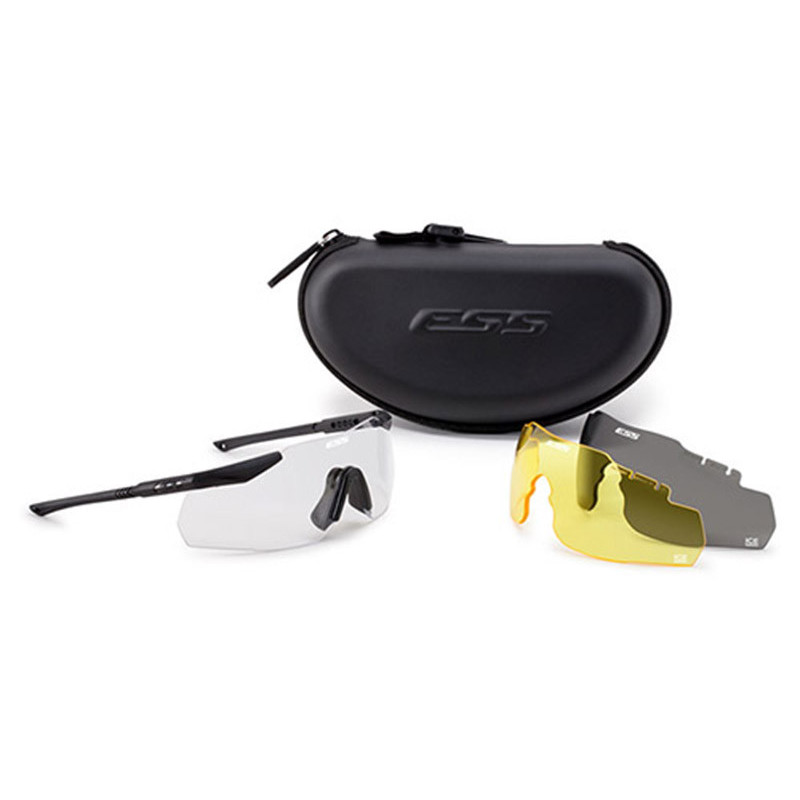 Tactical Goggles ESS ICE3 NARO EYESHIELD 3 x glass + Softcase