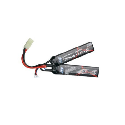 ASG Li-Pol Battery 7.4V 1300mAh, 20C, Tamiya - Nunchuk (2-pieces)