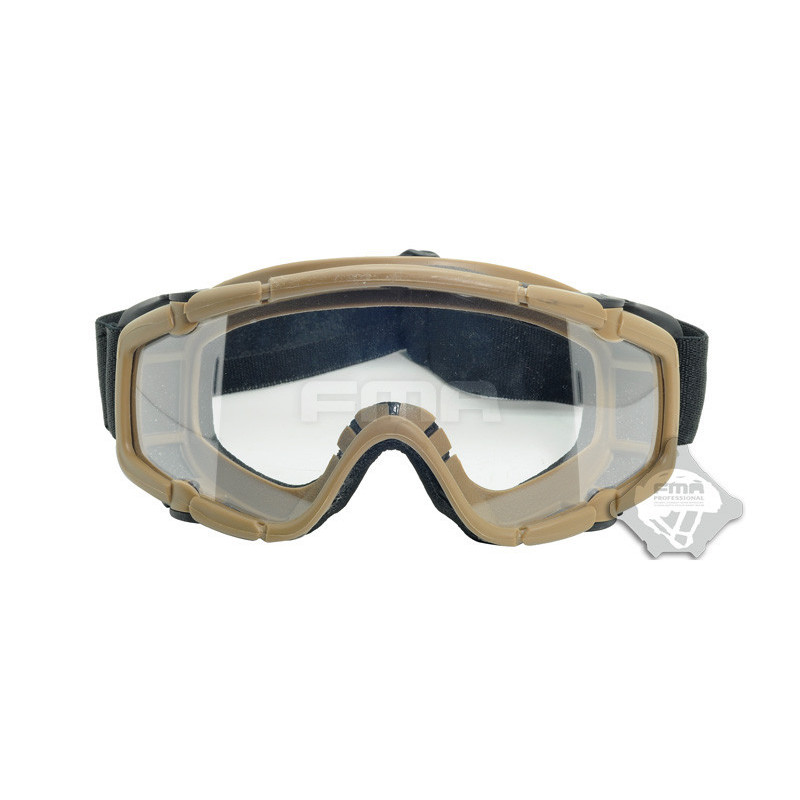 FMA SI Tactical Ballistic Goggle (2 Visors) - Tan