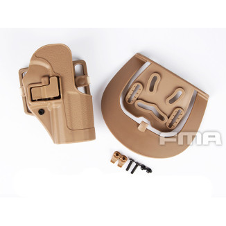 FMA CQC Serpa Belt Holster (USP, CZ-P09), Right Hand - Tan