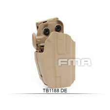 FMA Universal Belt Holster GLS 579, Right Hand - Tan