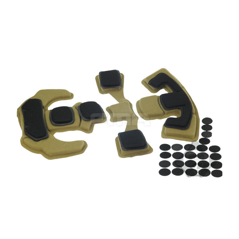 FMA Set of Foam Pads for EXFIL Helmets - Coyote/Black FMA Set of Foam Pads for EXFIL Helmets - Coyote/Black