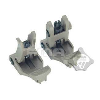 FMA 71L Folding Polymer Sights - Tan