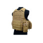 CIRAS MAR Tactical Vest 600D, TAN CIRAS MAR Tactical Vest 600D, TAN