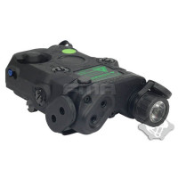 FMA AN/PEQ15 LA-5 Upgrade Version (LED Flashlight, Green / IR Laser) - Black