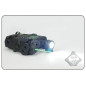 FMA AN/PEQ15 LA-5 Upgrade Version (LED Flashlight, Green / IR Laser) - Black