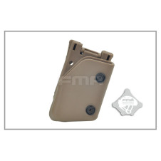 FMA MULTI-ANGLE SPEED Universal Belt Pistol Pouch - Tan