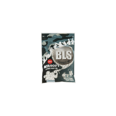 BLS BIO UH Airsoft Pellets 0.45g, 1000 BBs (Bag) - White