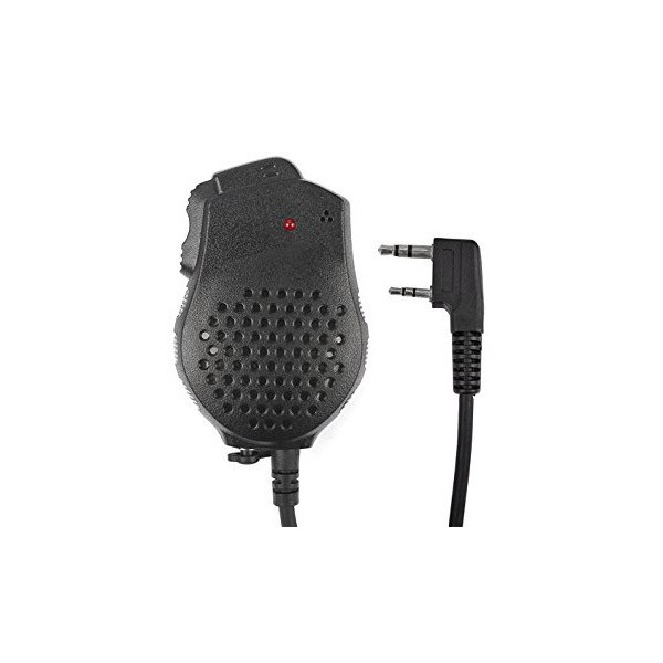 External dual microphone / speaker for Baofeng UV-82 radios, kenwood 2-pin - Black