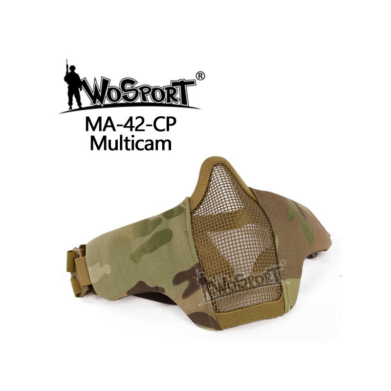 WST Airsoft Protective STEEL MESH Mask - MC WST Airsoft Protective STEEL MESH Mask - MC