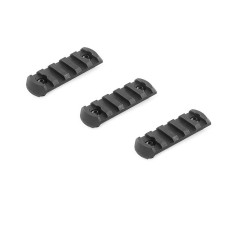ASG nylon RIS sín M-LOK-hoz, 5 horony / 60 mm (3 darab) – fekete