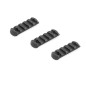 ASG Nylon RIS Rail for M-LOK, 5 Slots / 60 mm (3 Pieces) - Black