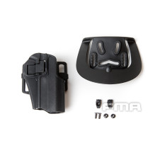 FMA CQC Serpa Belt Holster (TM Hi-Capa / Warrior), Right Hand - Black