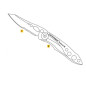 Leatherman SKELETOOL® KBX kés – ezüst