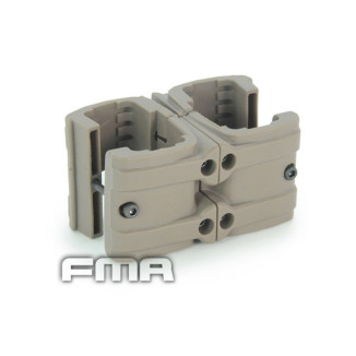 FMA MP7 Adjustable Magazine Double Clip - Tan