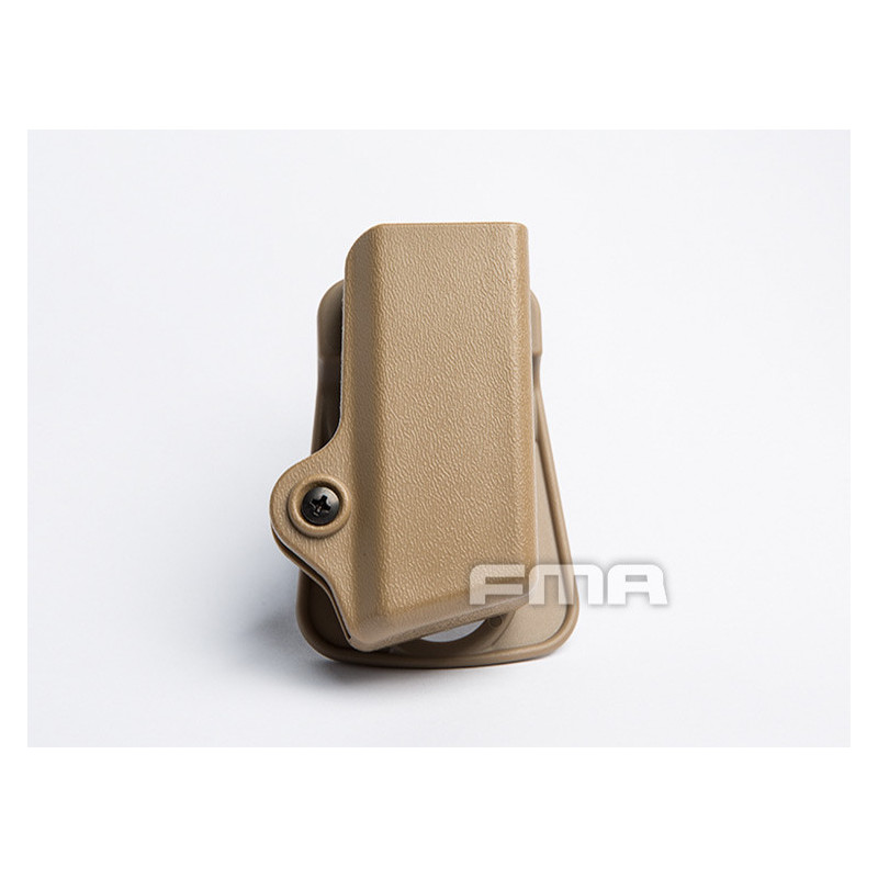 FMA Plastic Pouch for Pistol Magazine 9mm Luger - Tan