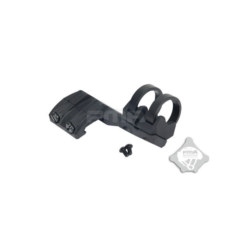 FMA Right Side RIS Mount for Flashlight with a diameter of 20-25 mm - Black