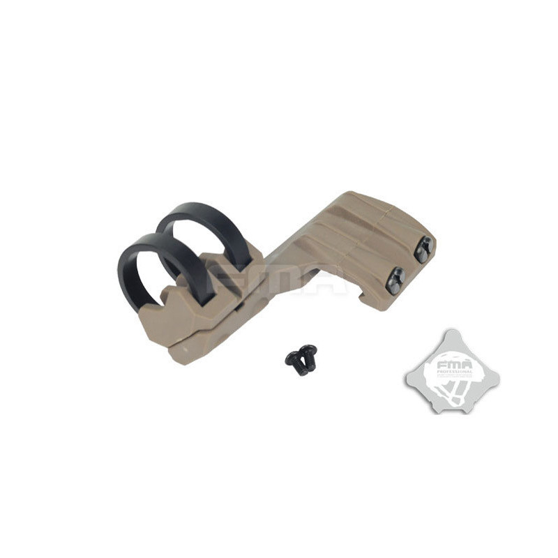 FMA Left Side RIS Mount for Flashlight with a diameter of 20-25 mm - Tan FMA Left Side RIS Mount for Flashlight with a diameter of 20-25 mm - Tan