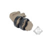 FMA Left Side RIS Mount for Flashlight with a diameter of 20-25 mm - Tan FMA Left Side RIS Mount for Flashlight with a diameter of 20-25 mm - Tan