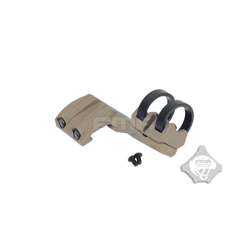 FMA Right Side RIS Mount for Flashlight with a diameter of 20-25 mm - Tan FMA Right Side RIS Mount for Flashlight with a diameter of 20-25 mm - Tan