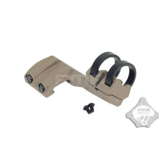 FMA Right Side RIS Mount for Flashlight with a diameter of 20-25 mm - Tan