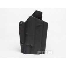FMA Kydex Holster (G-Series with Flashlight X300), Right Hand - Black