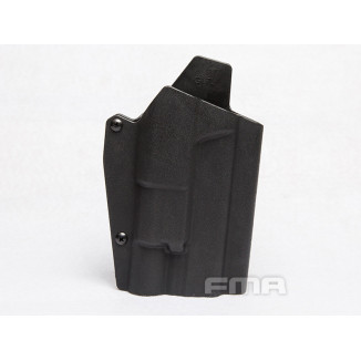 FMA Kydex Holster (G-Series with Flashlight X300), Right Hand - Black