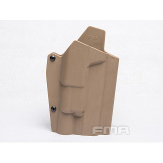 FMA Kydex Holster (G-Series with Flashlight X300), Right Hand - Tan