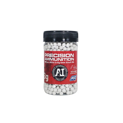 ASG Accuracy International Heavy BBs 0,43g, 1000 BBs - White