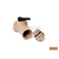 FMA Short Vertical STUBBY Grip with QD RIS Rail Mount - Tan