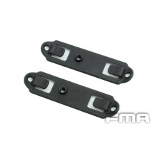 FMA MOLLE Backplane Adapter for Holsters and Pouches, 2 pcs - Black