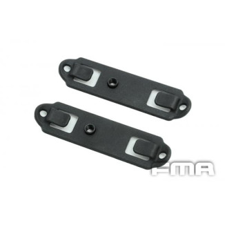 FMA MOLLE Backplane Adapter for Holsters and Pouches, 2 pcs - Black