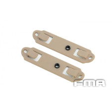 FMA MOLLE Backplane Adapter for Holsters and Pouches, 2 pcs - Tan