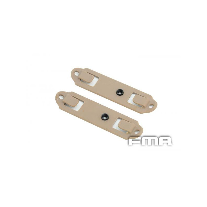 FMA MOLLE Backplane Adapter for Holsters and Pouches, 2 pcs - Tan