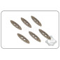 FMA Nylon Drawcord Puller Lock, 6 pcs - Tan FMA Nylon Drawcord Puller Lock, 6 pcs - Tan