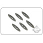 FMA Nylon Drawcord Puller Lock, 6 pcs - Green