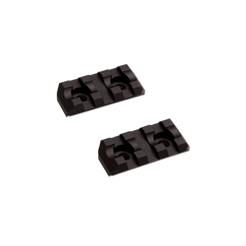 ASG Metal RIS Rail M-RAIL for M-LOK, 3 Slots / 40 mm (2 Pieces) - Black