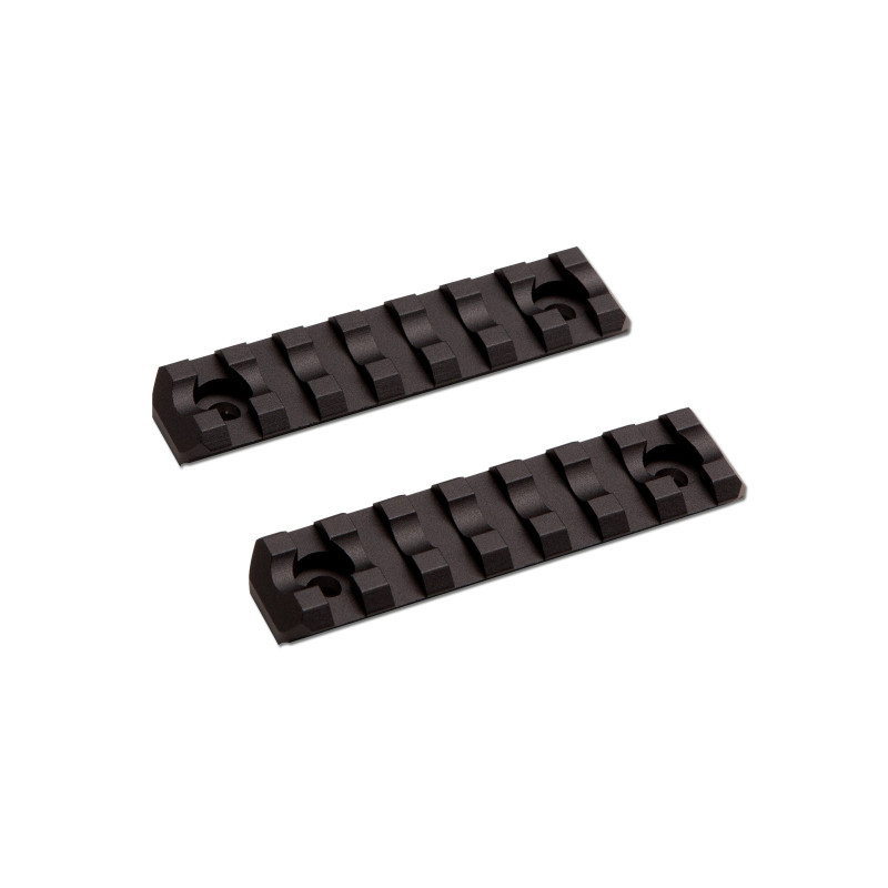 ASG Metal RIS sín M-RAIL M-LOK-hoz, 7 rés / 80 mm (2 db) – fekete
