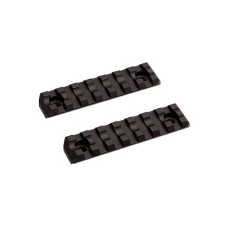 ASG Metal RIS sín M-RAIL M-LOK-hoz, 7 rés / 80 mm (2 db) – fekete