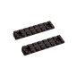 ASG Metal RIS sín M-RAIL M-LOK-hoz, 7 rés / 80 mm (2 db) – fekete